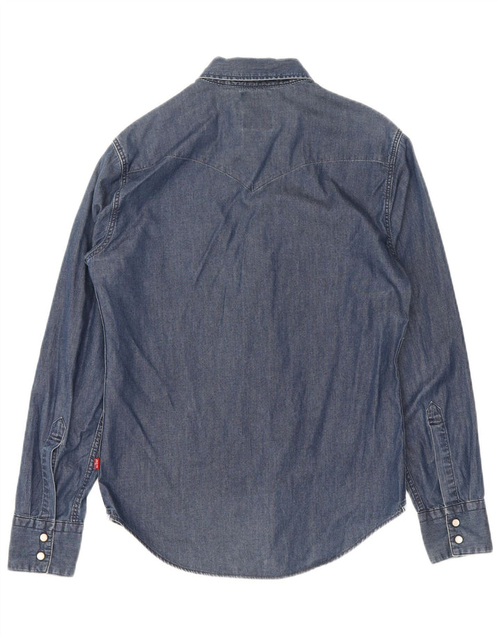 Ανδρικό τζιν πουκάμισο Levi's Slim Fit Μικρό Navy Blue από βαμβάκι