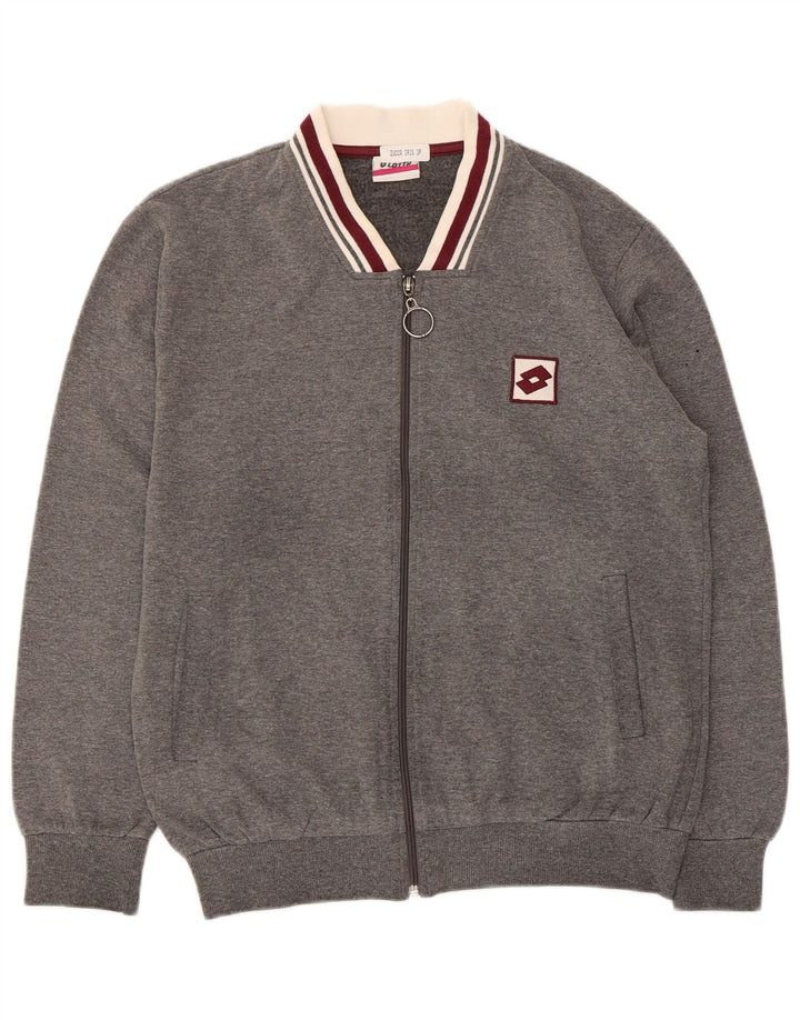 Lotto Γυναικεία αθλητική φόρμα Top Jacket UK 14 Medium Grey Cotton