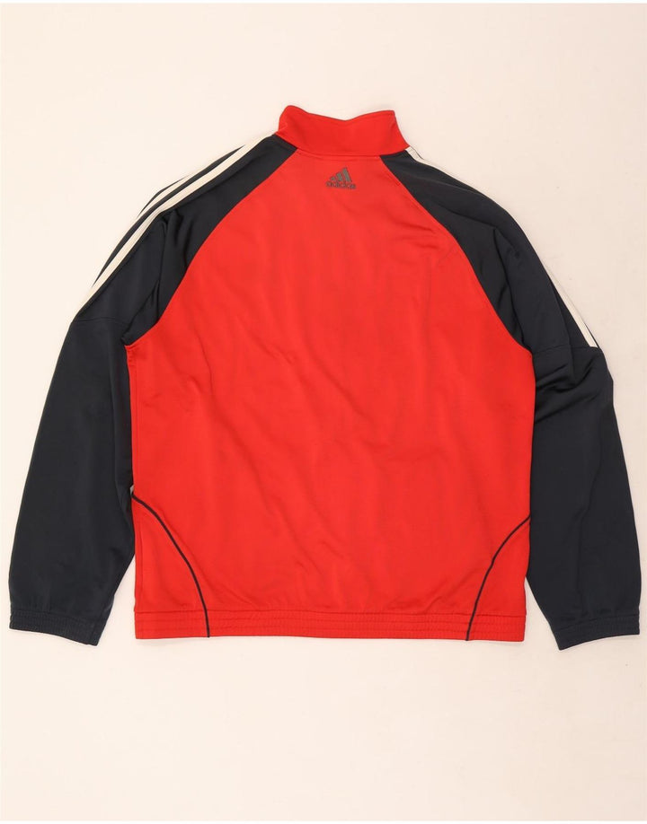 Ανδρική φόρμα Adidas Top Jacket UK 42/44 Μεγάλο κόκκινο χρώμα πολυεστέρα