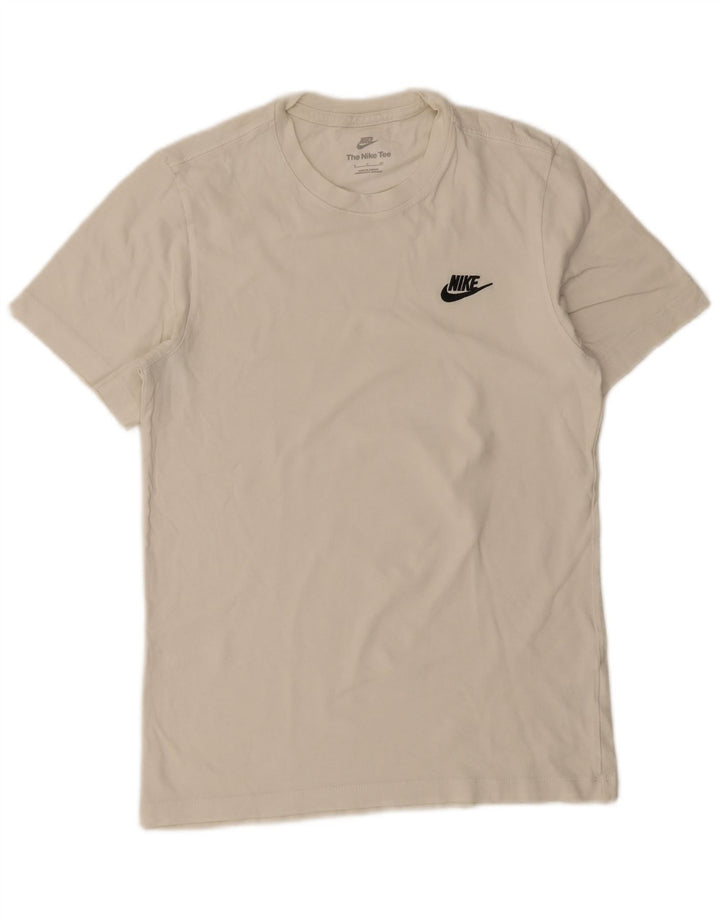 Ανδρικό μπλουζάκι Nike, μικρό λευκό βαμβακερό