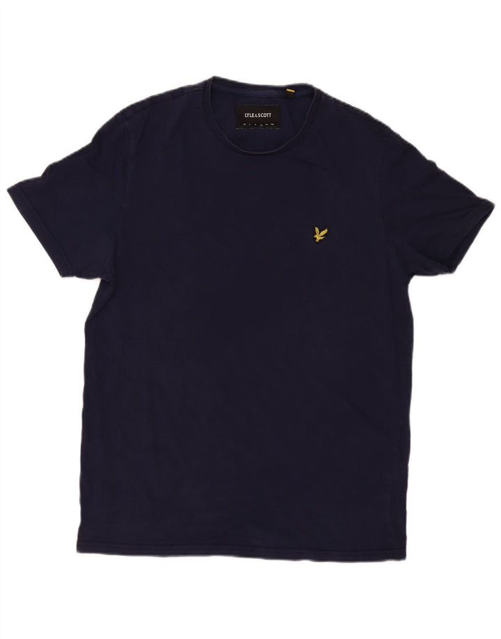 Ανδρικό T-Shirt Lyle & Scott Top Large Navy Blue από βαμβάκι