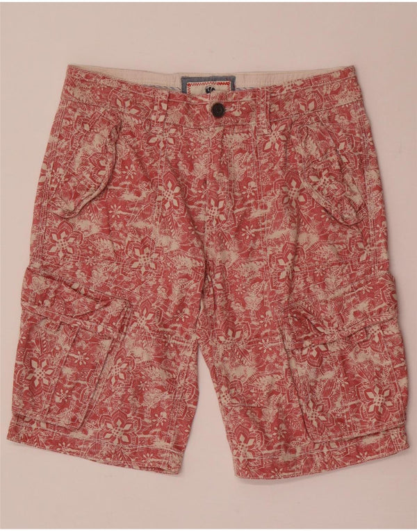 Ανδρικό σορτς Cargo Fat Face W32 Medium Red Floral