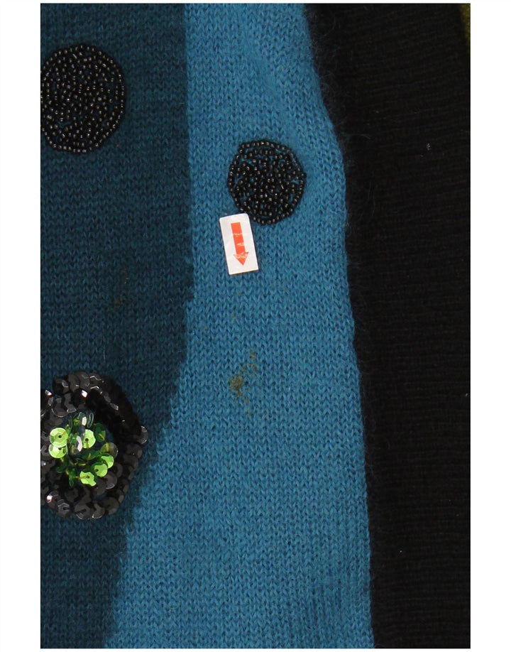 TOPLIKE Γυναικείο πουλόβερ Longline Ζακέτα EU 40 Medium Blue
