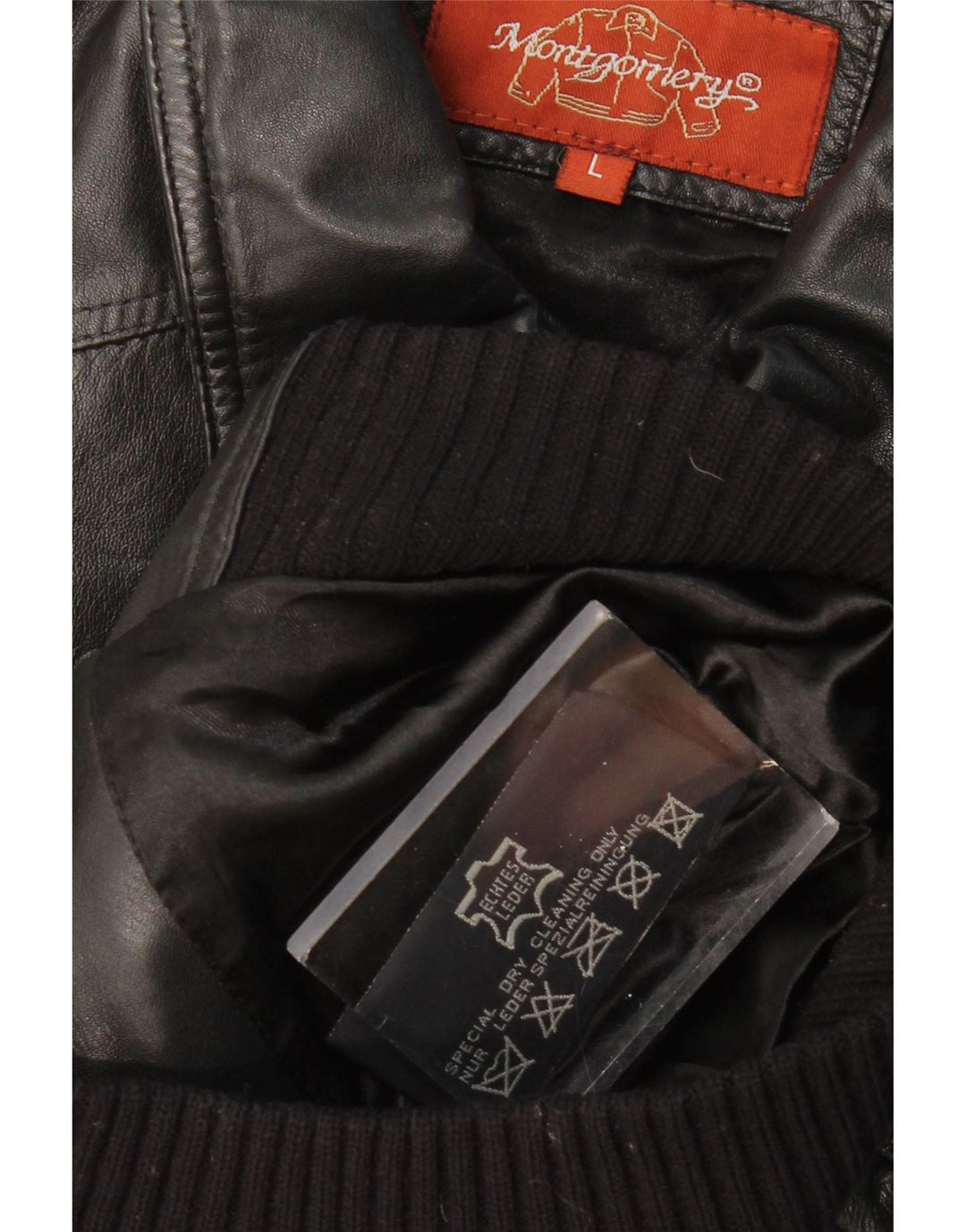 Γυναικείο δερμάτινο μπουφάν MONTGOMERY Crop UK 14 Large Black Leather