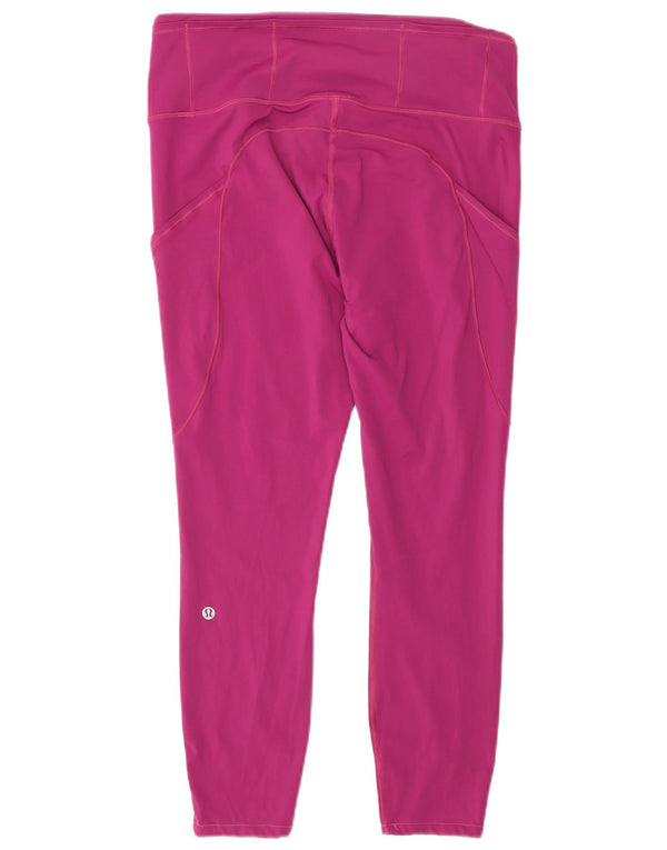 Γυναικεία γραφικά κολάν Lululemon UK 10 Small Pink Nylon