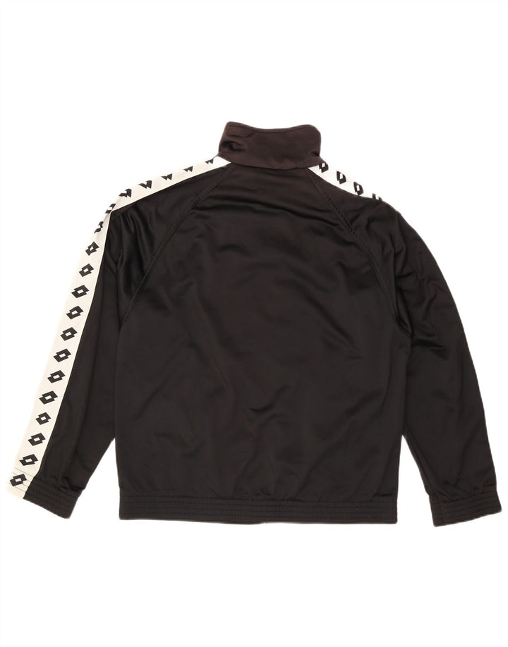 Ανδρική φόρμα γραφικών LOTTO Top Jacket Small Black Colourblock Polyester