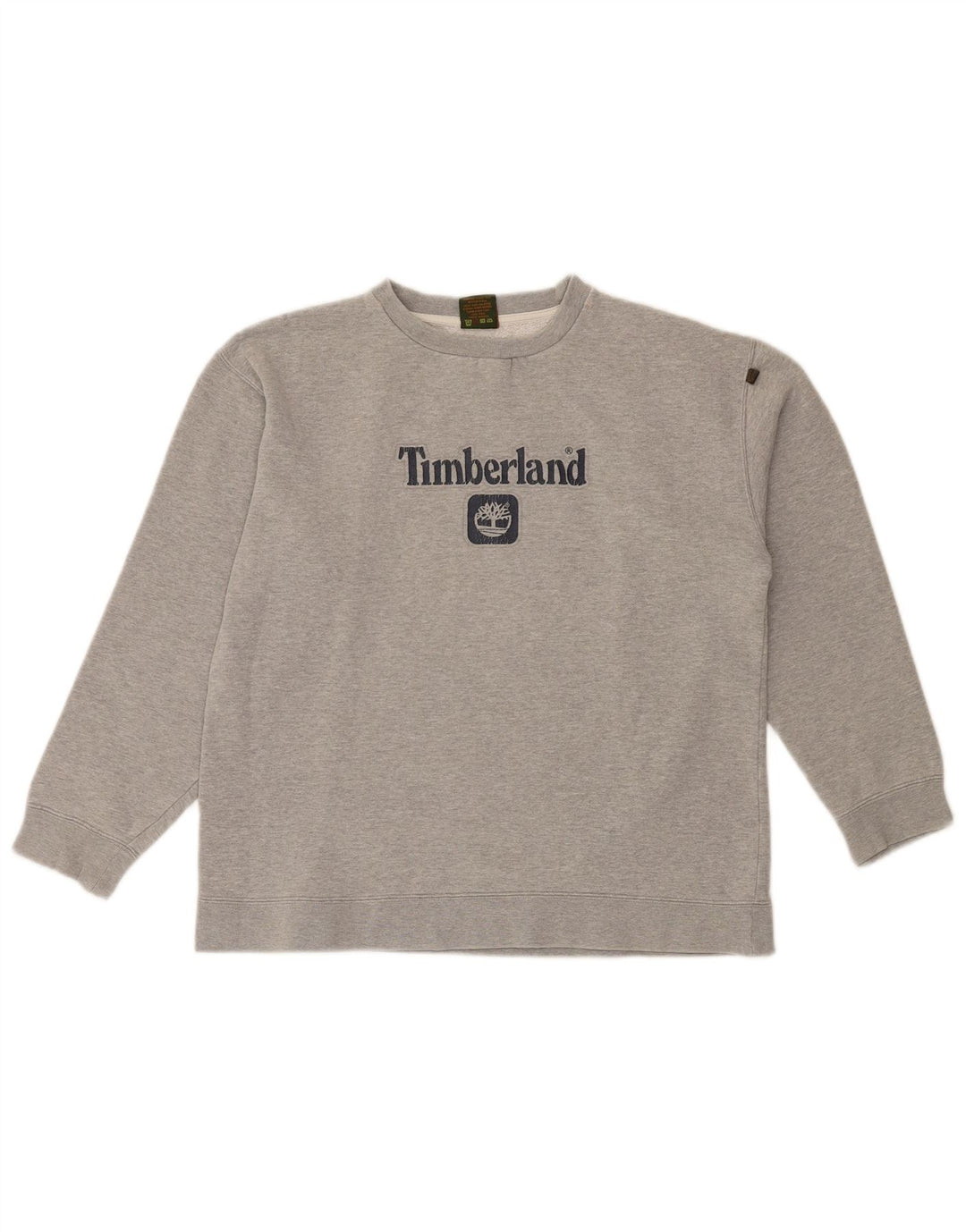 TIMBERLAND Womens Graphic Sweatshirt Jumper UK 14 Medium Grey Cotton