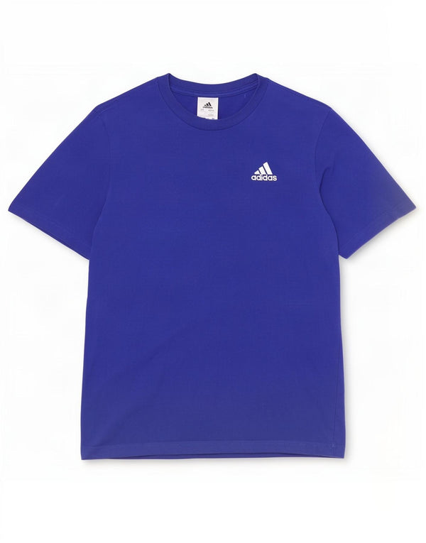 Ανδρικό T-Shirt Adidas Top Μικρό Μπλε Βαμβακερό