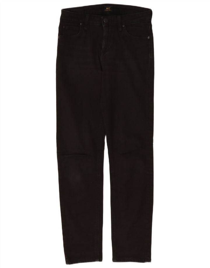 Lee Γυναικείο Straight Jeans W26 L28 Μαύρο