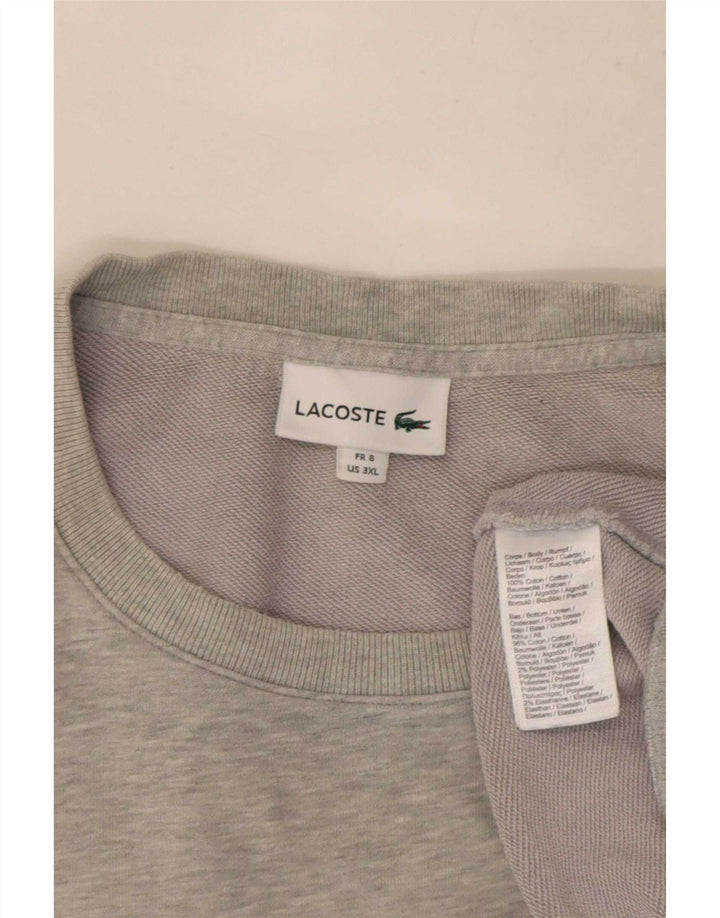 Ανδρικό φούτερ Lacoste Jumper Size 8 3XL Γκρι βαμβακερό