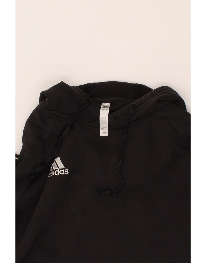 ADIDAS Mens Hoodie Jumper Medium Black Cotton Vintage Adidas and Second-Hand Adidas from Messina Hembry 