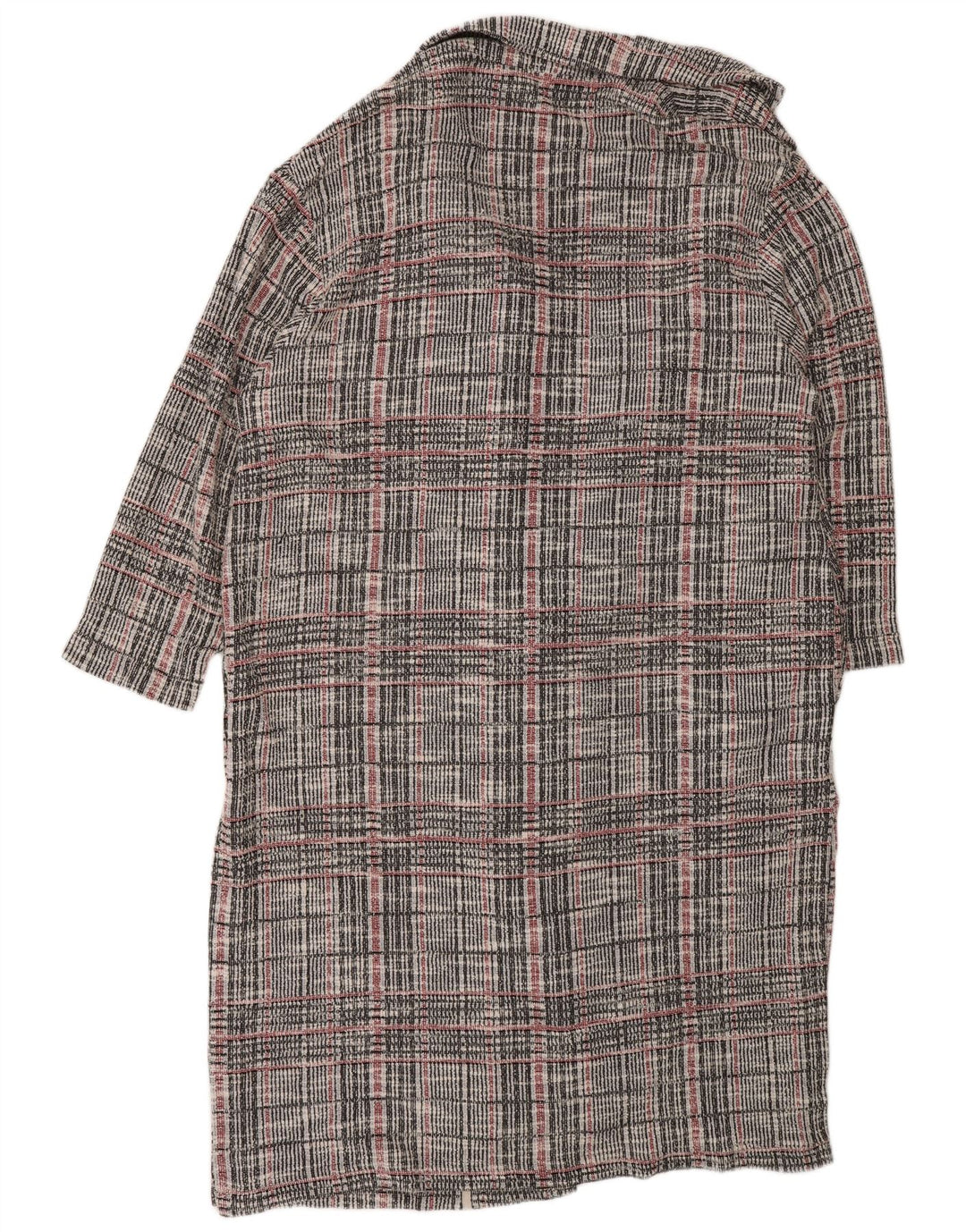 Marks & Spencer Γυναικείο πουλόβερ Longline Cardigan UK 22 3XL Grey Check