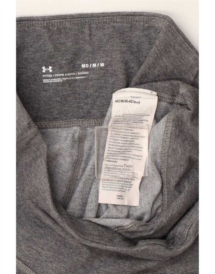 Under Armour Γυναικείο Crop κολάν UK 14 Medium Grey Colourblock Βαμβακερό