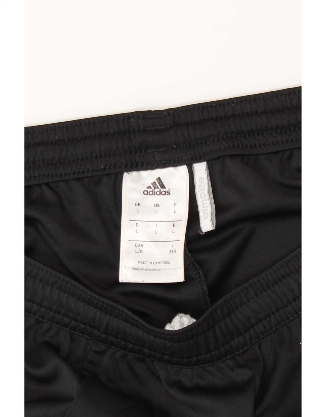 Ανδρικό σορτς Adidas Climalite με μεγάλο μαύρο χρώμα πολυεστέρα