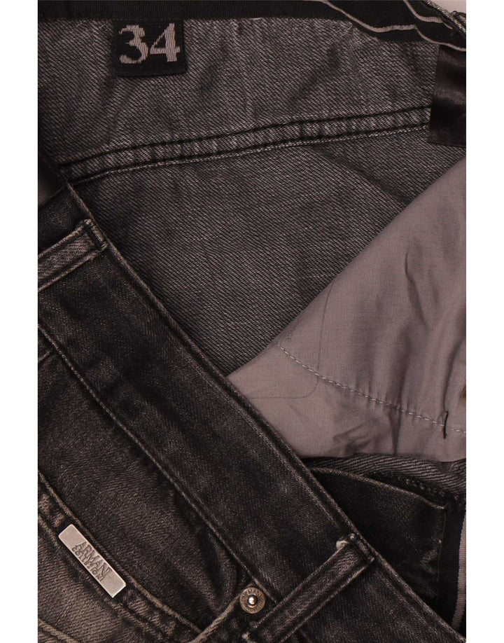 Armani Ανδρικό Τζιν μποτάκι W34 L31 Γκρι