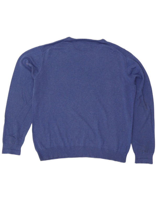 Ανδρικό πουλόβερ Gant Crew Neck Jumper 2XL Μπλε βαμβακερό
