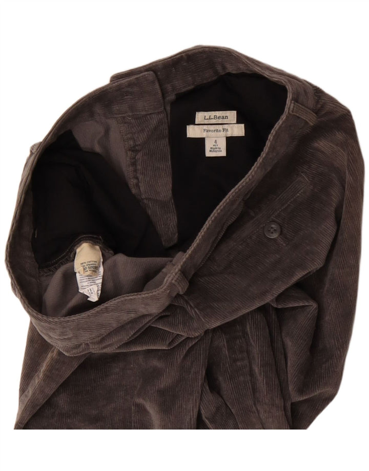 Γυναικείο κοτλέ παντελόνι L.L.Bean US 4 Small W27 L27 Γκρι βαμβακερό