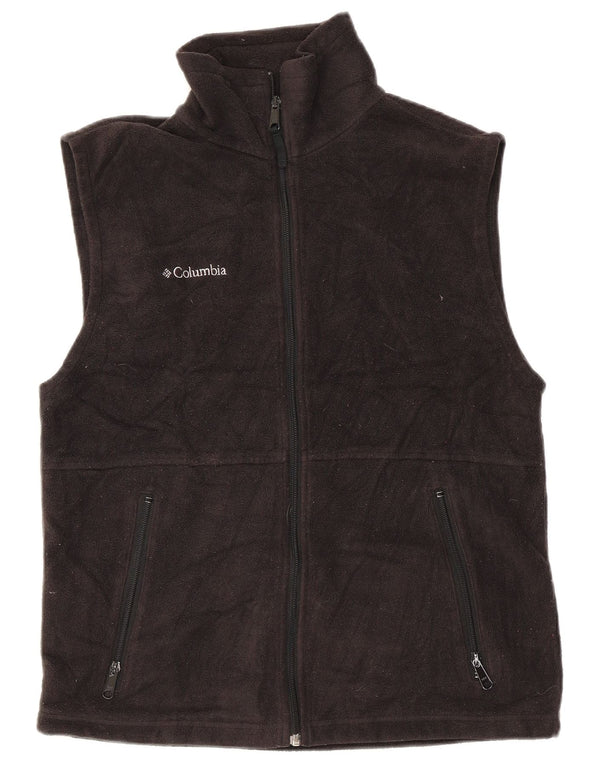 Columbia Mens Fleece Gilet UK 36 Small Grey Polyester