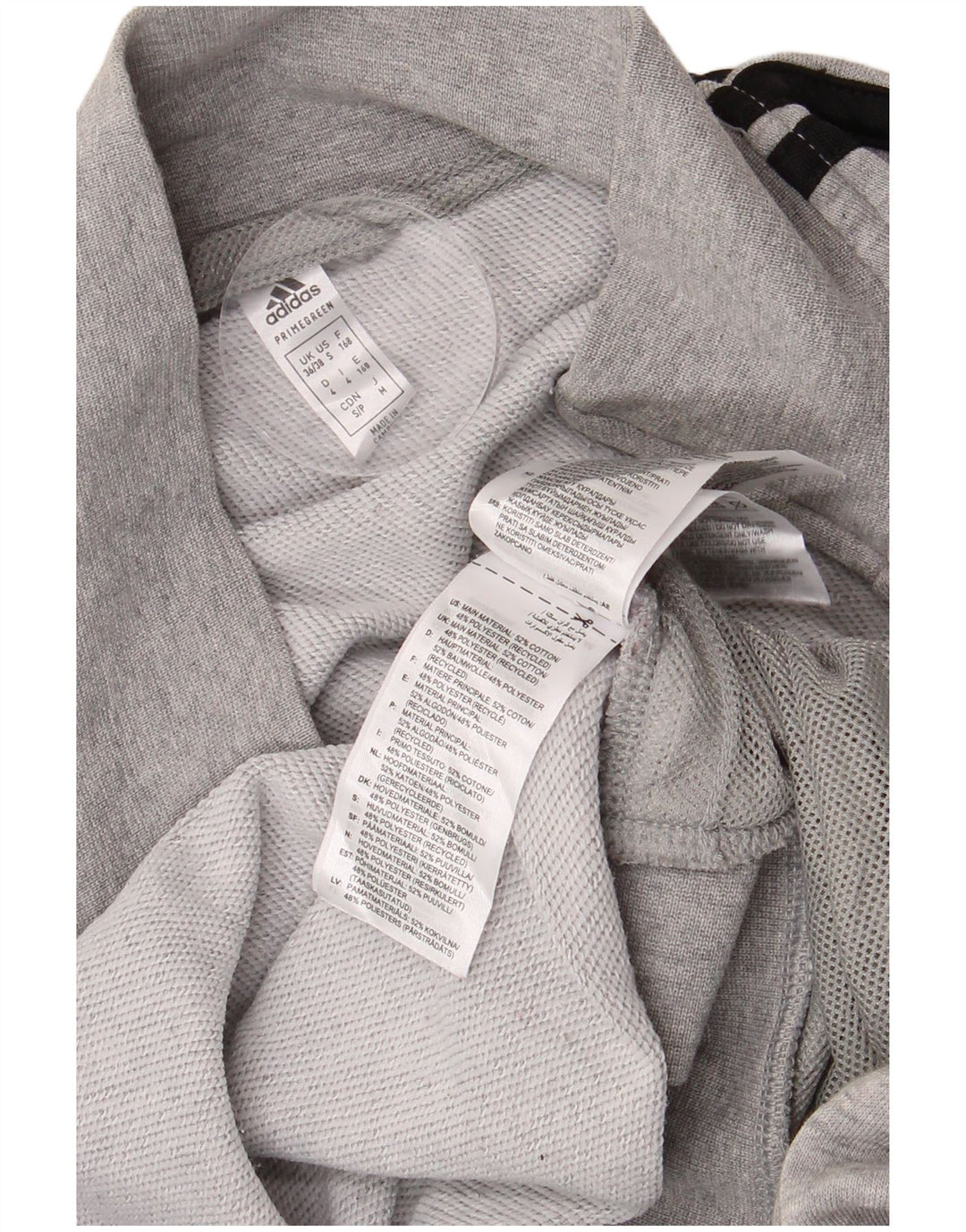Ανδρική φόρμα ADIDAS Top Jacket UK 36/38 Small Grey Flecked Cotton