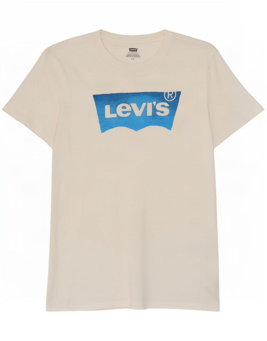 Ανδρικό γραφικό T-Shirt Levi's Top μεγάλο λευκό βαμβακερό