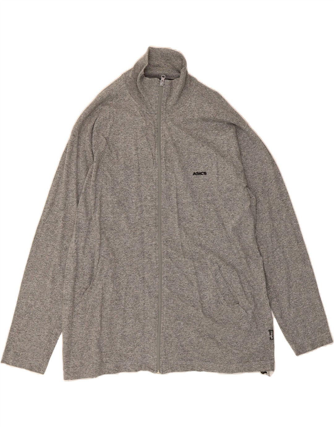 ASICS Mens Tracksuit Top Jacket XL Grey Cotton Vintage Asics and Second-Hand Asics from Messina Hembry 
