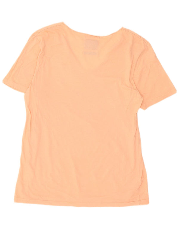 All Saints Γυναικείο T-Shirt Top UK 16 μεγάλο ροζ βαμβακερό