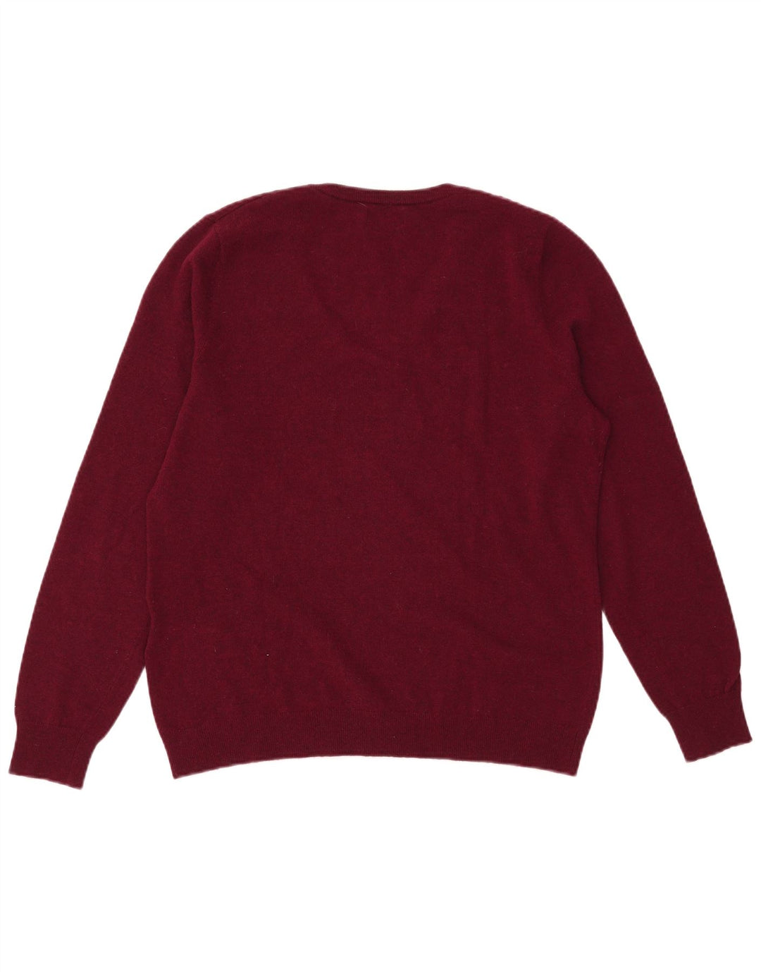 Γυναικείο πουλόβερ GANT με V λαιμόκοψη UK 18 XL Maroon Wool
