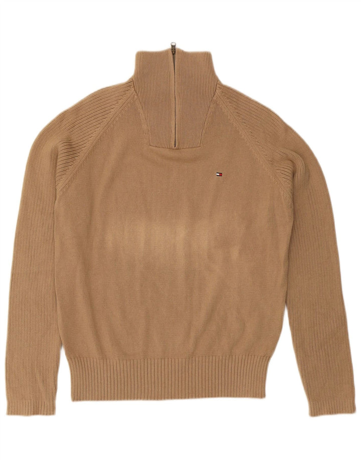 Ανδρικό πουλόβερ Tommy Hilfiger με φερμουάρ, μεσαίο βαμβακερό