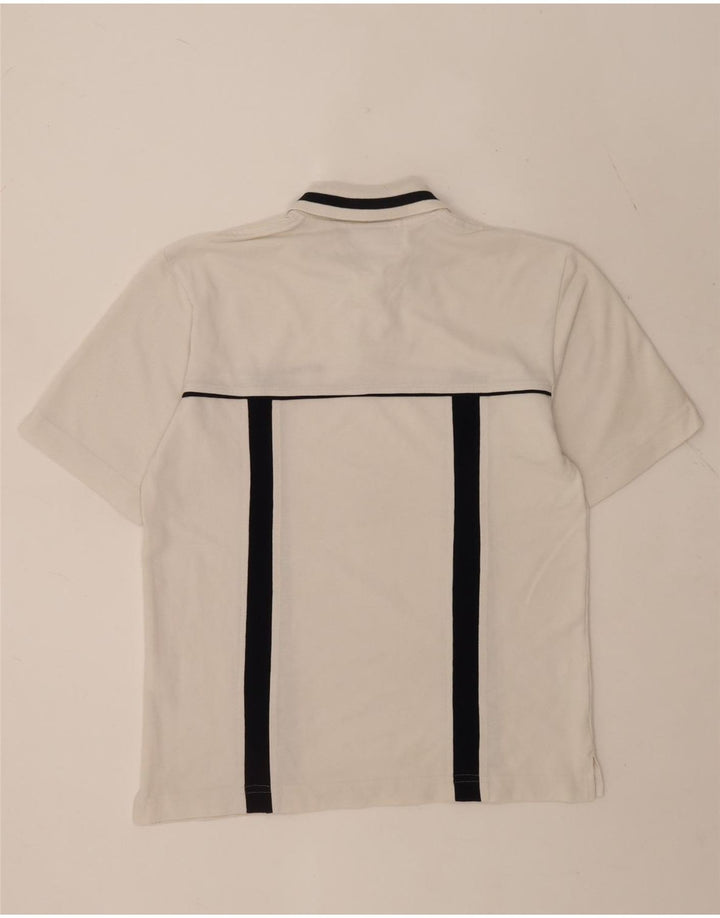 Sergio Tacchini Ανδρικό μπλουζάκι πόλο, μικρό λευκό χρώμα, βαμβακερό