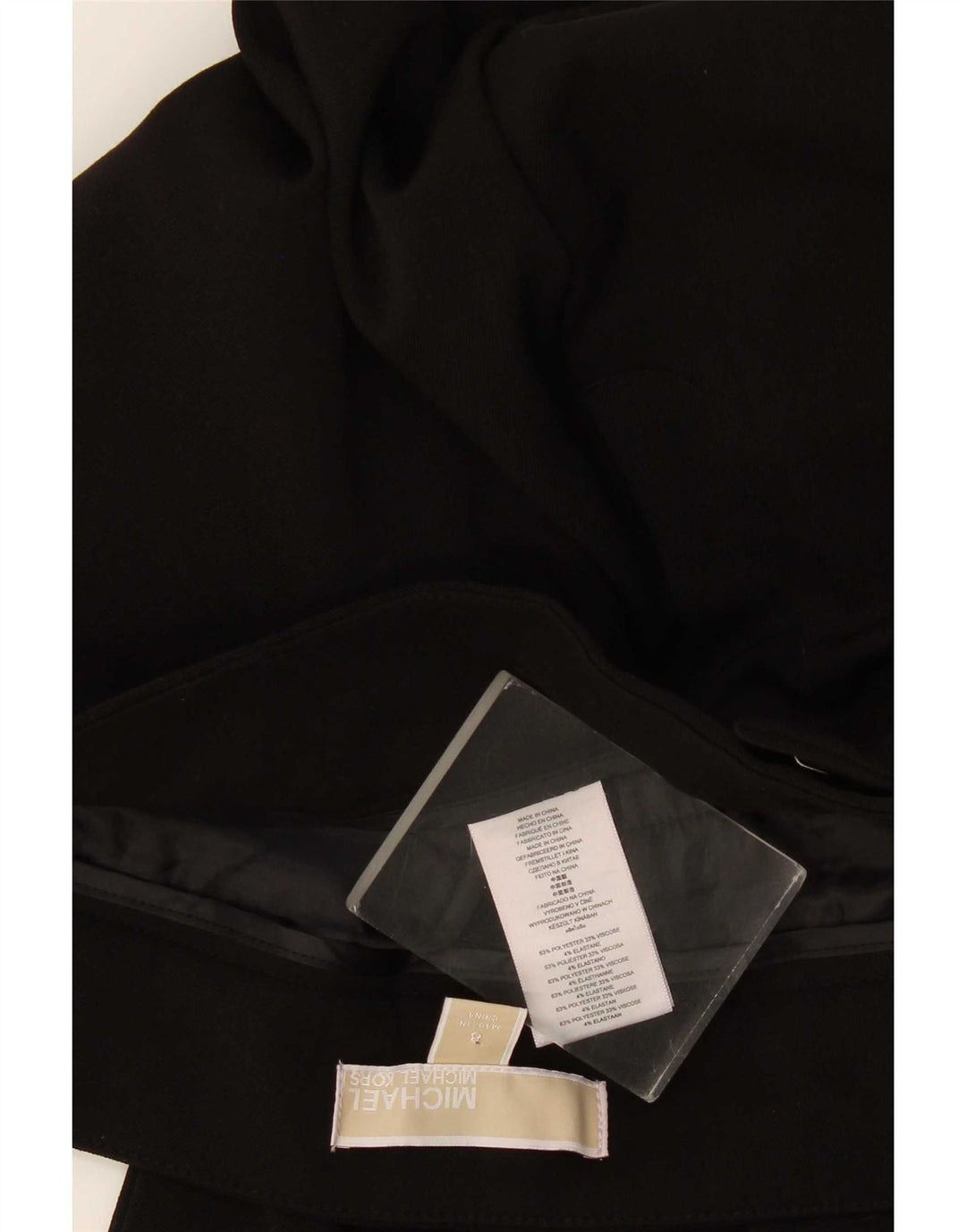 Michael Kors Γυναικείο Slim Chino Παντελόνι US 8 Medium W34 L31 Μαύρο Πολυεστέρας