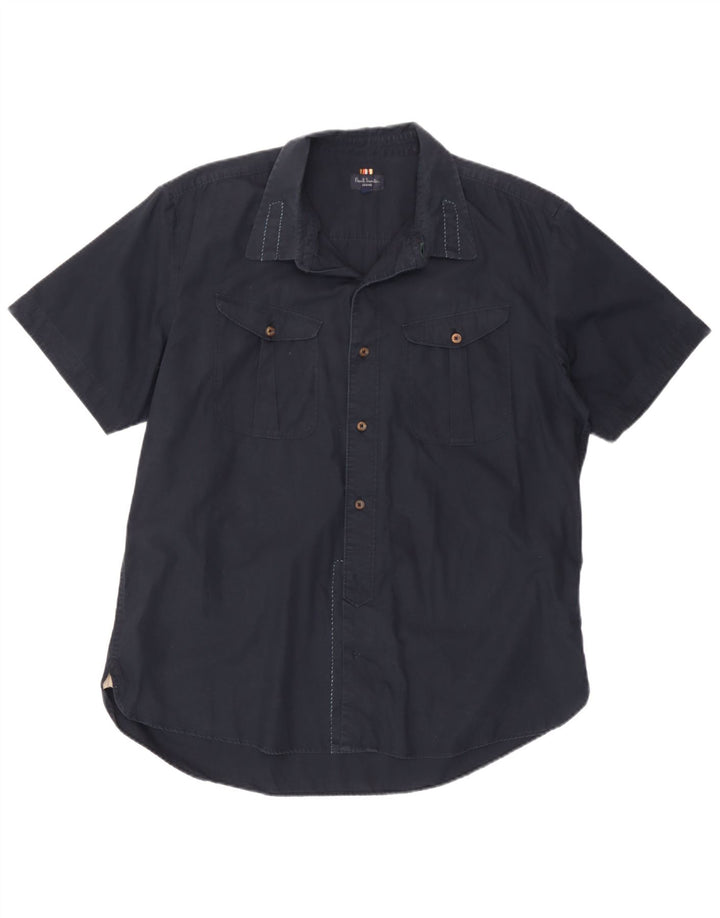 Ανδρικό κοντομάνικο πουκάμισο Paul Smith 2XL, Μπλε, Βαμβακερό
