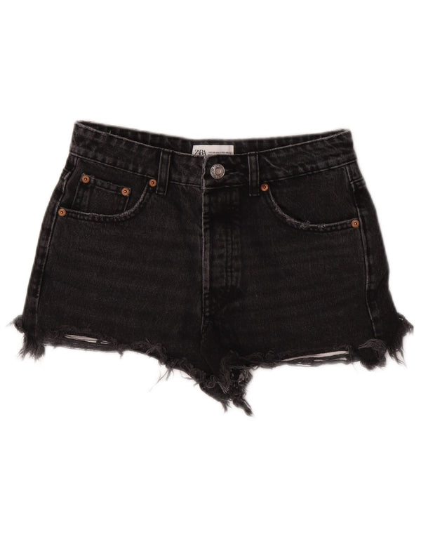 Zara Γυναικείο τζιν ψηλόμεσο παντελόνι EU 34 2XS W24 Γκρι