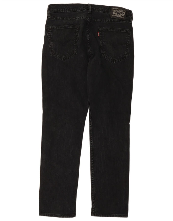 Ανδρικό τζιν ίσιο Levi's W34 L30 μαύρο βαμβακερό