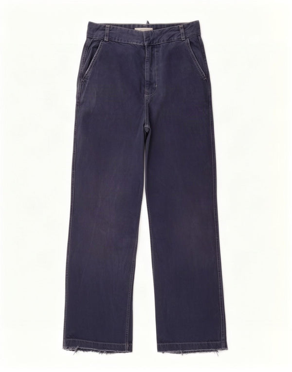 Zara γυναικείο ψηλό φαρδύ τζιν EU 32 2XS W22 L28 Navy Blue