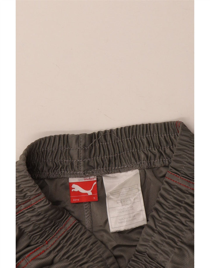 Αθλητικό σορτς PUMA για αγόρια 7-8 ετών Small Grey Colourblock Polyester