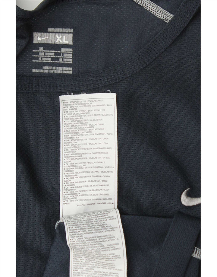 Ανδρικό T-Shirt Nike Top UK 45/47 XL Navy Blue Polyester