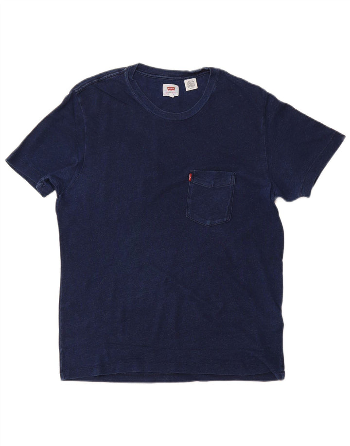 LEVI'S Ανδρικό T-Shirt Top Small Navy Blue από βαμβάκι