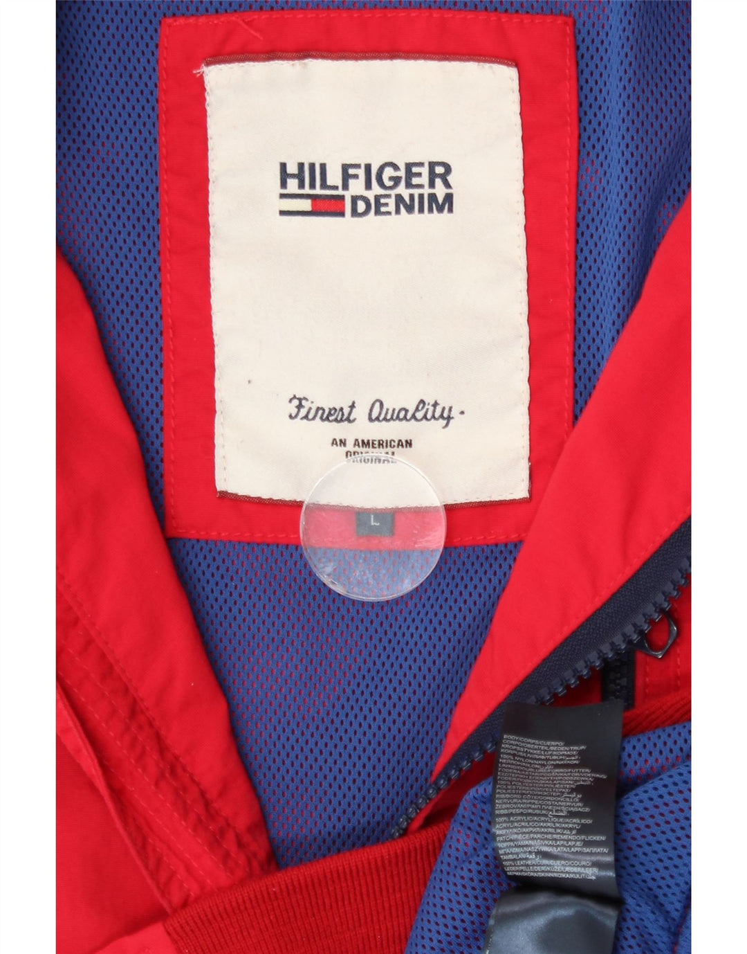 Ανδρικό μπουφάν Tommy Hilfiger UK 40 Large Red Nylon