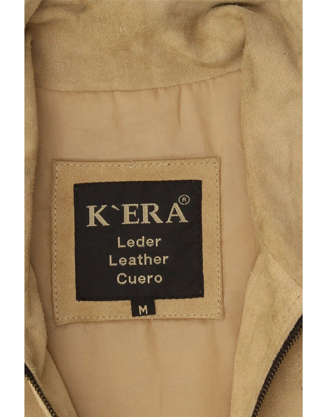 Vintage Ανδρικό Suede Gilet UK 38 Medium Beige Leather