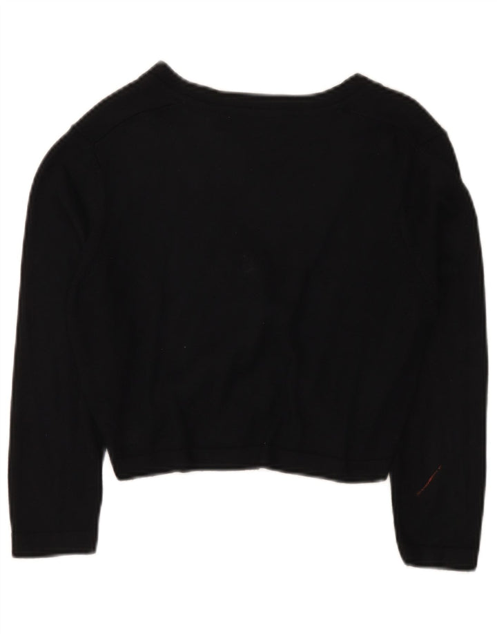 Marks & Spencer Γυναικεία ζακέτα Crop UK 12 μεσαία μαύρη βισκόζη