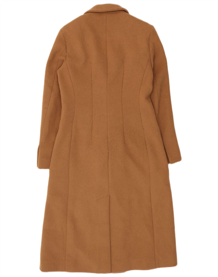 Marks & Spencer Γυναικείο παλτό με διπλό στήθος UK 8 Small Beige Polyester