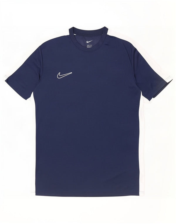 Ανδρικό Nike Dri Fit Slim T-shirt Top XL Navy Blue Colorblock Πολυεστέρας