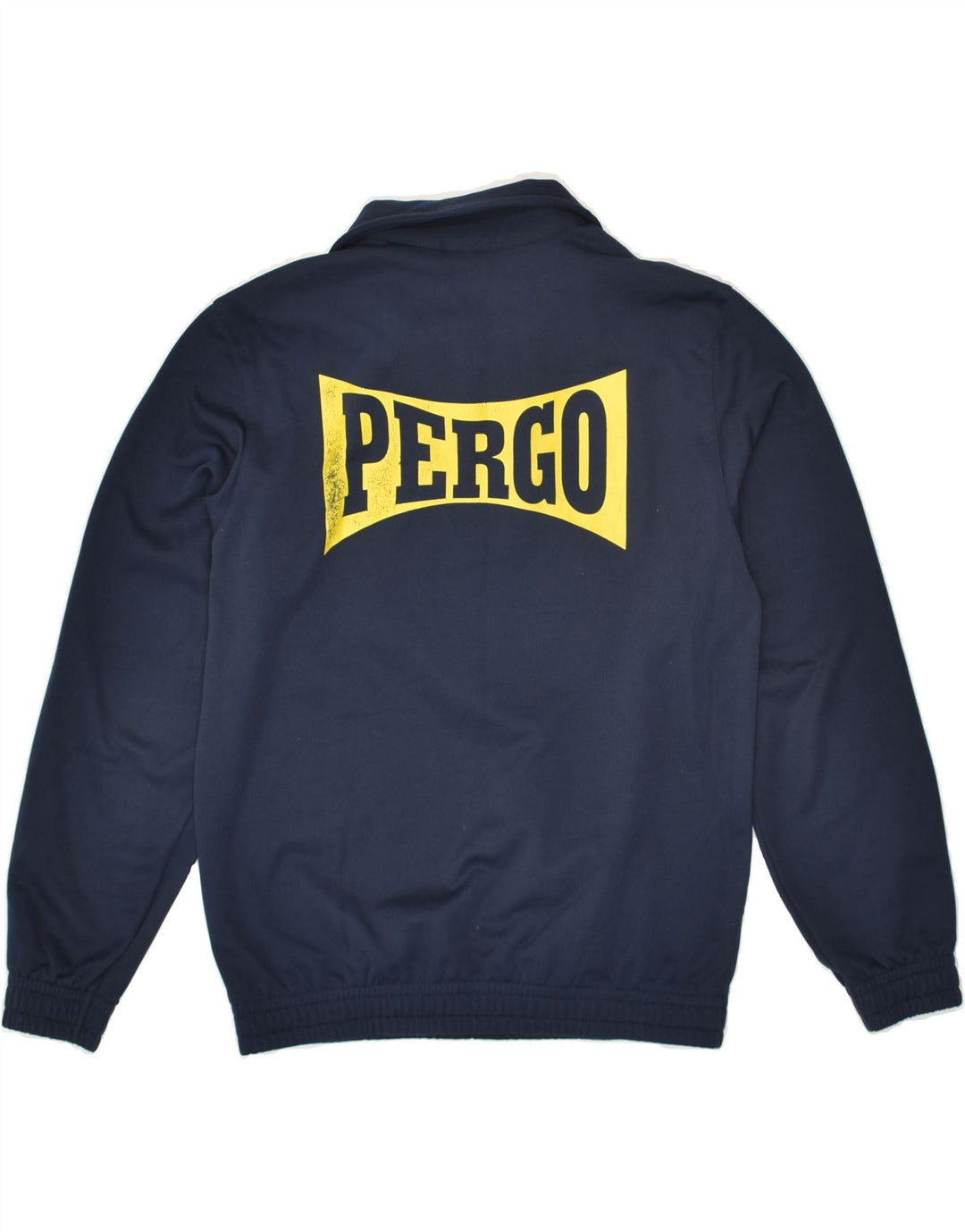 LOTTO Boys Graphic Zip Neck Sweatshirt Jumper 13-14 Years Large  Navy Blue | Vintage Lotto | Thrift | Second-Hand Lotto | Used Clothing | Messina Hembry 