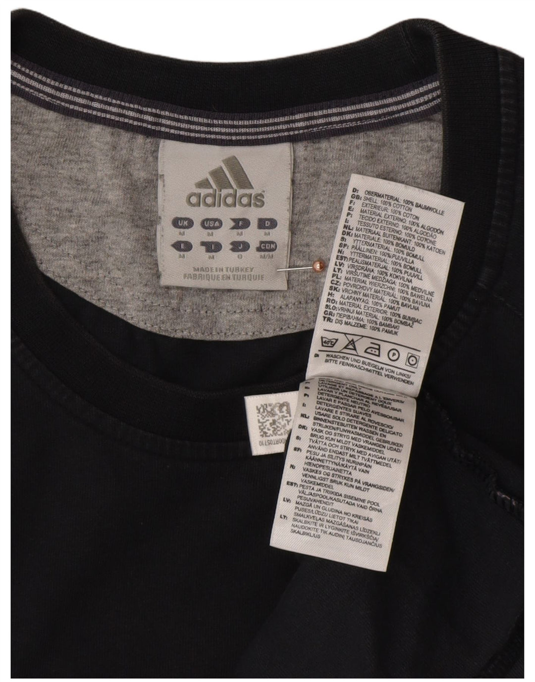 Ανδρικό T-Shirt ADIDAS Top Μεσαίο μαύρο βαμβακερό