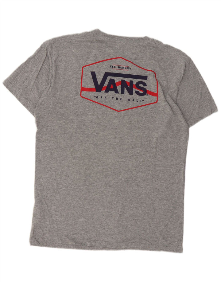 Ανδρικό T-Shirt Vans Κλασική Εφαρμογή Τοπ μεσαίου γκρι βαμβακερό