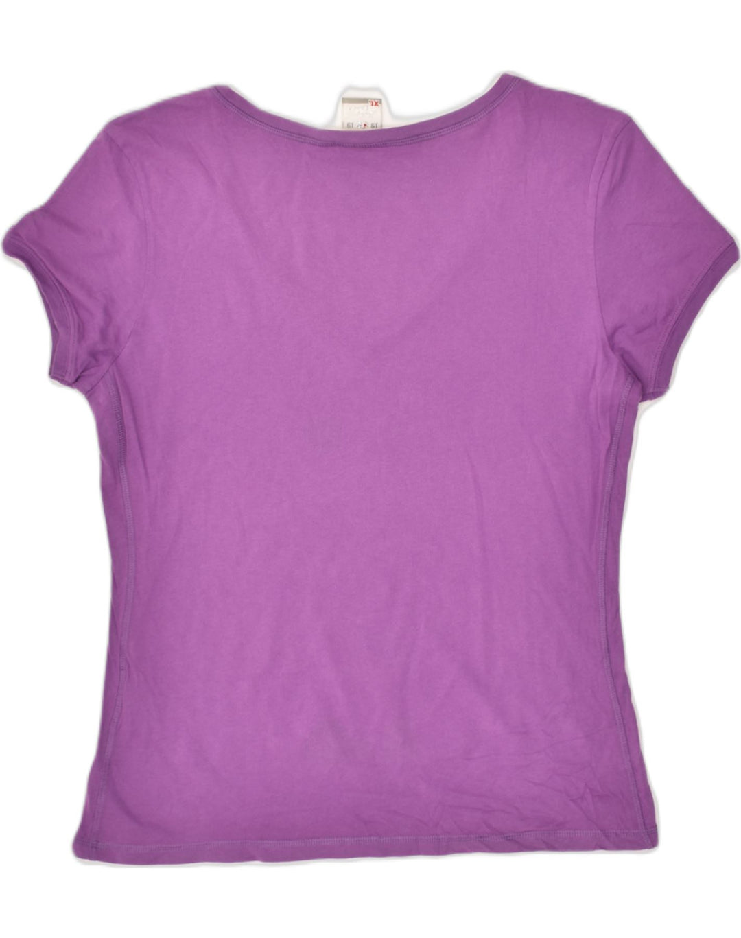 CHAMPION Womens T-Shirt Top UK 18 XL Purple Cotton | Vintage Champion | Thrift | Second-Hand Champion | Used Clothing | Messina Hembry 