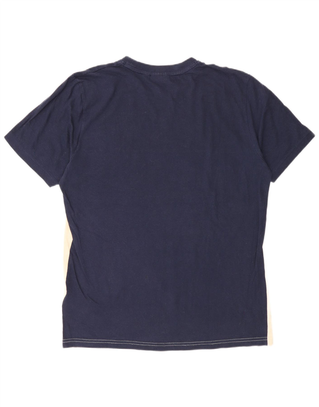 Ανδρικό T-Shirt Fila Top Small Blue Navy Colourblock Βαμβακερό