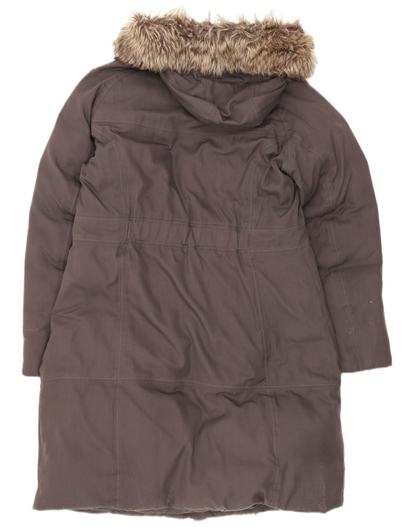 The North Face γυναικείο παλτό με κουκούλα με επένδυση UK 16 Large Grey Nylon