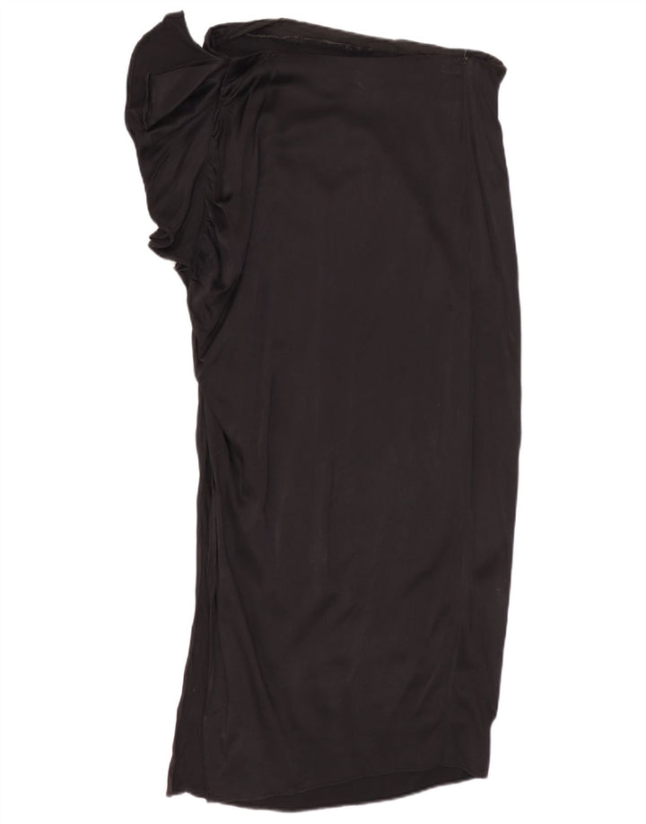 Zara Γυναικεία Midi Φούστα Medium W28 Μαύρη