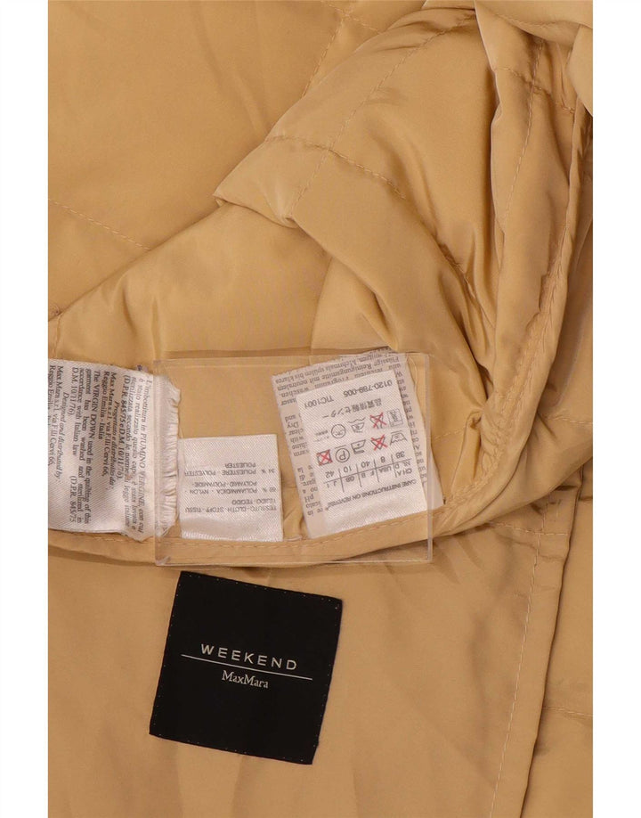 Max Mara Γυναικείο Σαββατοκύριακο Oversized padded Jacket UK 10 Small Yellow